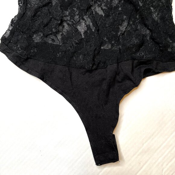 Guess Lace Bodysuit Size XS Small Black Romper One Piece Club Rave Festival S - Picture 5 of 9